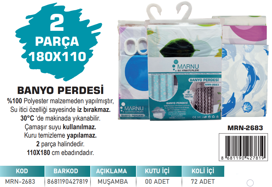 MARNU -BANYO PERDESİ MRN-2683