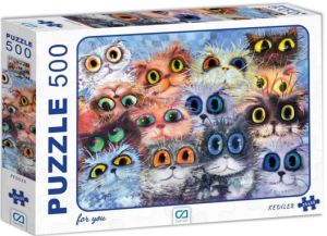 CA-KEDİLER 500 PARÇA PUZZLE