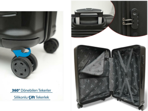 BUSINESS-GRİ 3 LÜ SET VALİZ