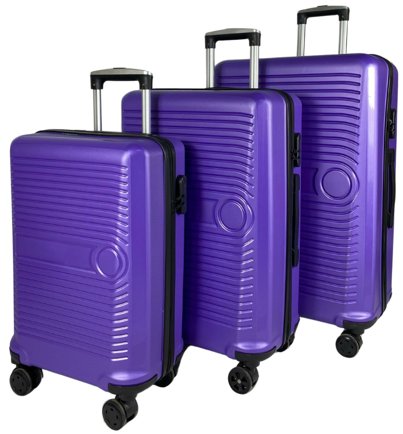 BUSINESS-SEDEFLİ MOR 3 LÜ SET VALİZ