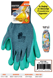 KNITEX-A-2 ELDİVEN GRİ-YEŞİL