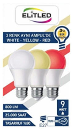 ELİT LED 3 IN 1 AMPUL*10