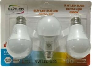 ELİT LED 9W 3LÜ BLİSTER