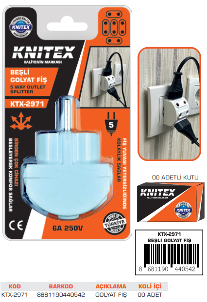 KNITEX-Z-5 5'Lİ GOLYAT FİŞ