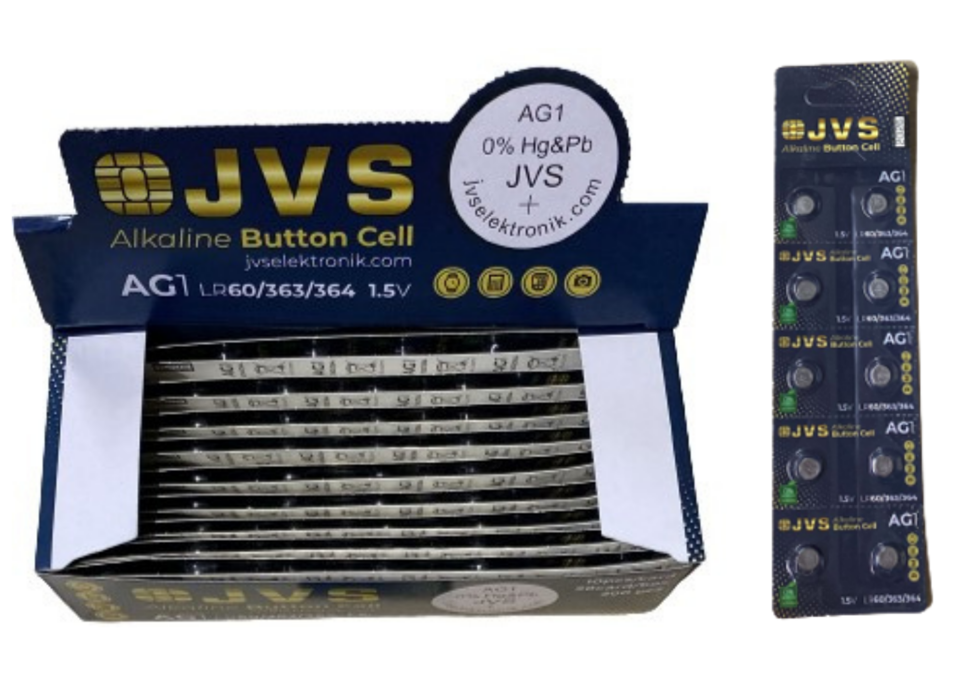 JVS-ALKALİN DÜĞME PİL 10'LU 20 KART