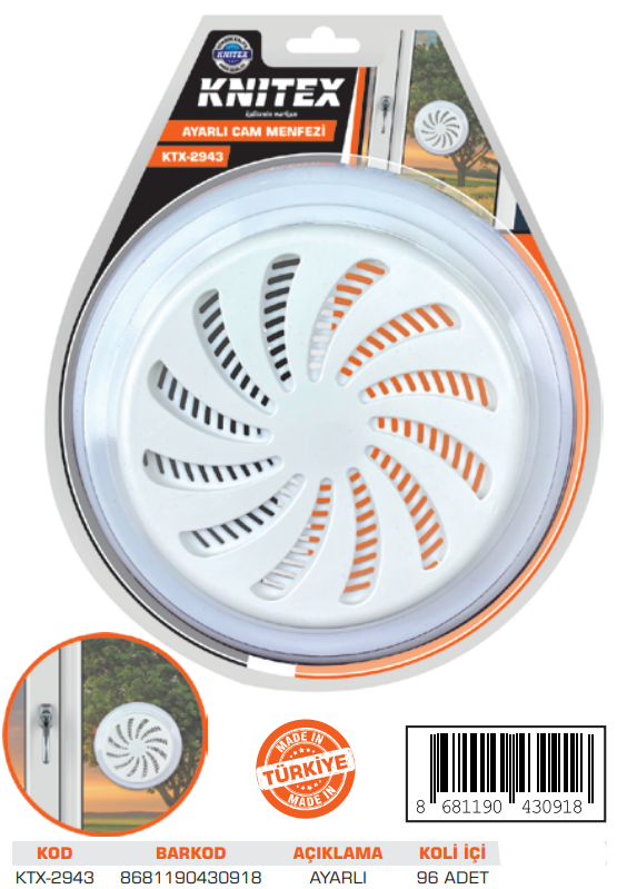 KNITEX-A-1 AYARLI DOĞALGAZ MENFEZİ VKM