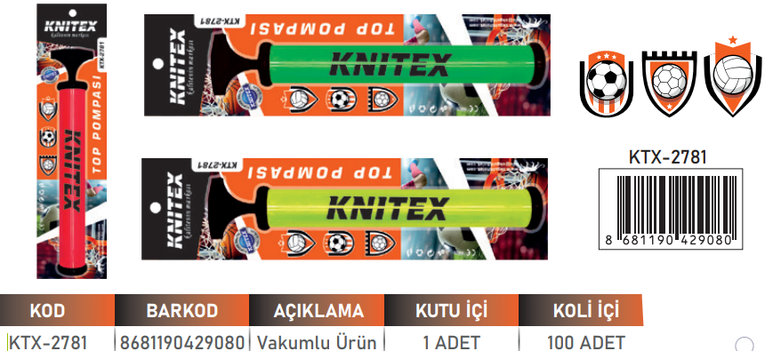 KNITEX-A-2 TOP POMPASI 12 İNÇ VKM