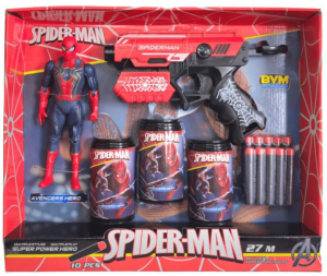 PJ-HEDEFLI SPIDERMAN KARAKTERLI DART ATICI*24