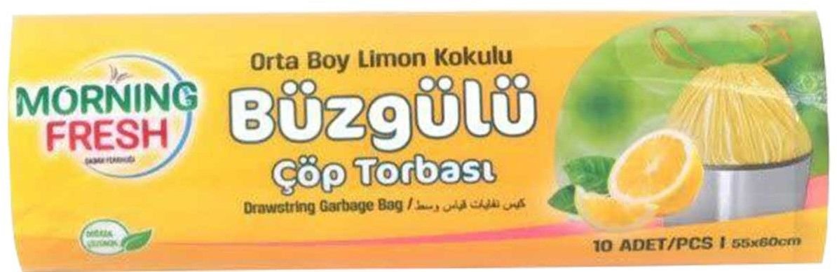 PROSON-MORNİNG FRESH BÜZGÜLÜ 55*60-120 GR ORTA LİMON ÇÖP POŞETİ (50)
