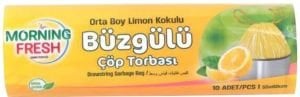 PROSON-MORNİNG FRESH BÜZGÜLÜ 55*60-120 GR ORTA LİMON ÇÖP POŞETİ (50)