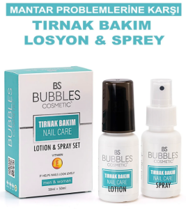 BS BUBBLES TIRNAK LOSYON + SPREY