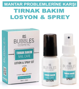 BS BUBBLES TIRNAK LOSYON + SPREY