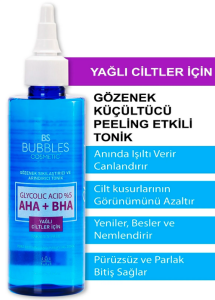 BS BUBBLES AH + BA TONİK 200 ML YAĞLI CİLT