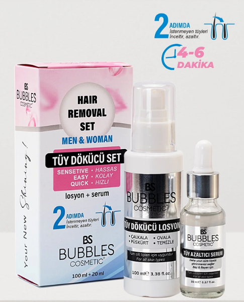 BS BUBBLES TÜY DÖKÜCÜ SET