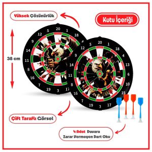 KARTOY-KARIŞIK TARAFTAR DART 38 CM (20)