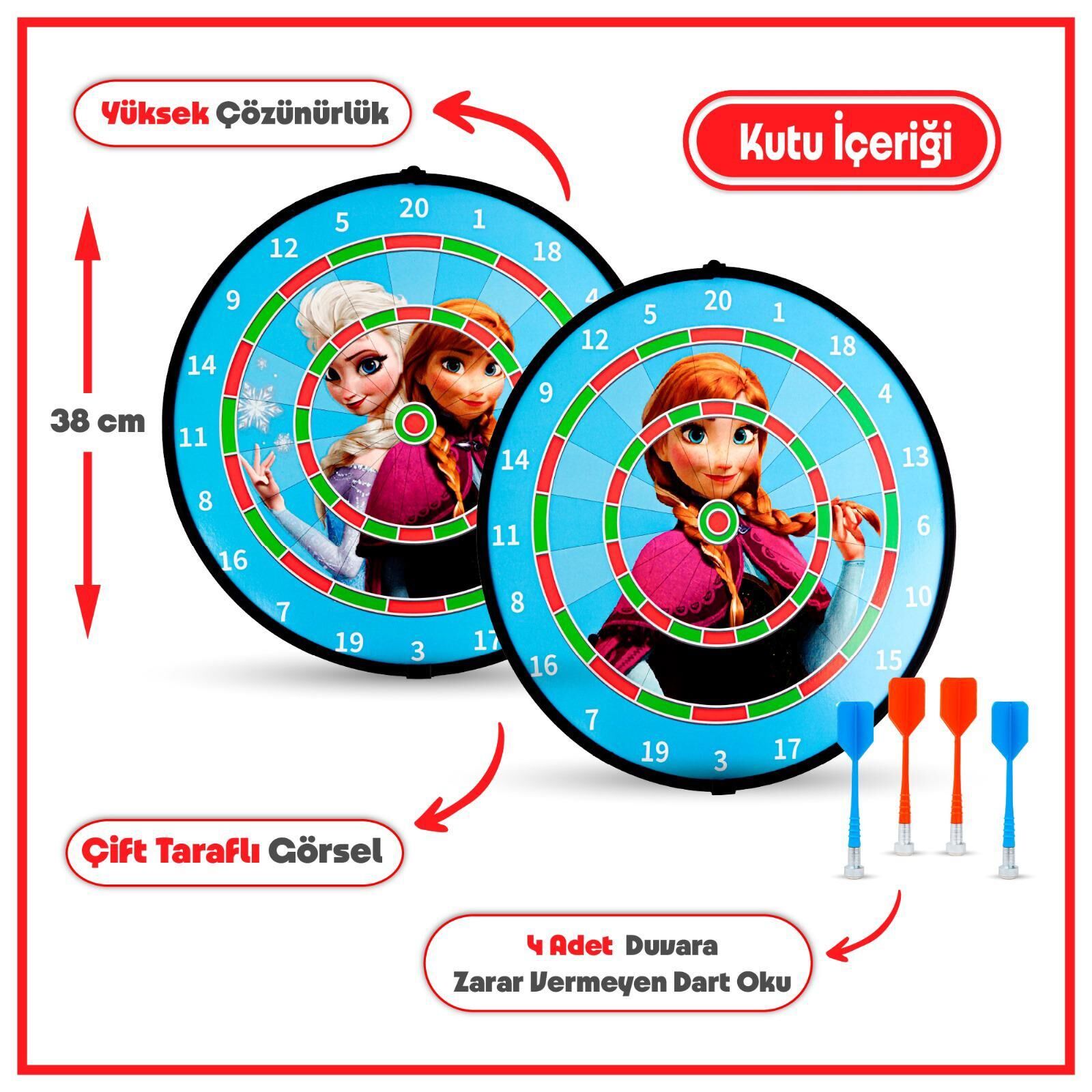 KARTOY-FROZEN MAVİ DART 38 CM (20)