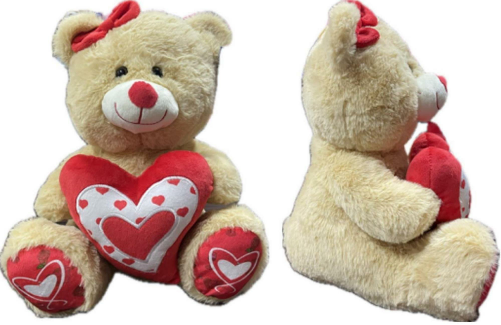 HALLEY-55 CM KALPLİ KIRMIZI TOKALI AYI (8)