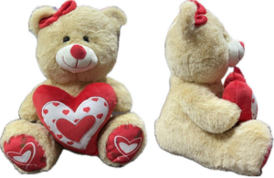 HALLEY-55 CM KALPLİ KIRMIZI TOKALI AYI (8)