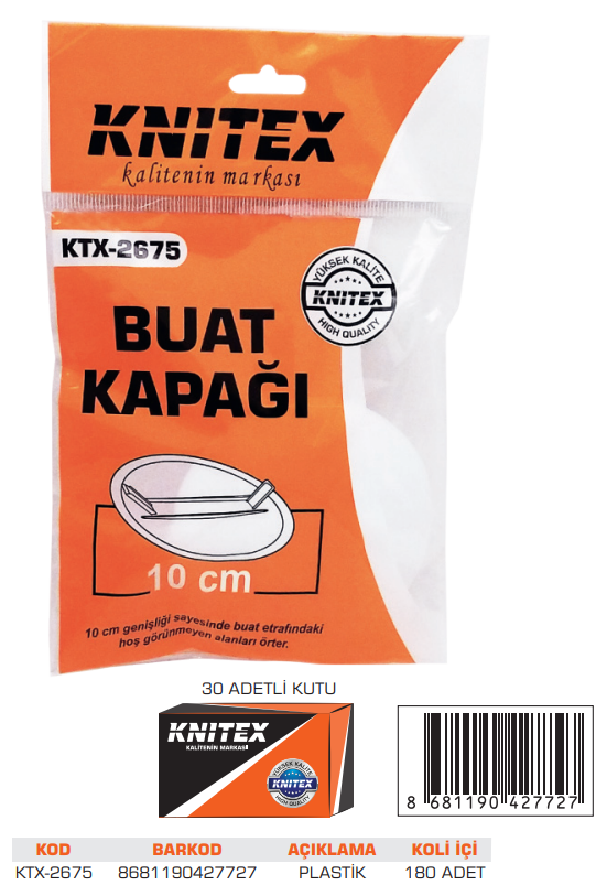 KNITEX-BUAT KAPAĞI 4'LÜ KTX-2675
