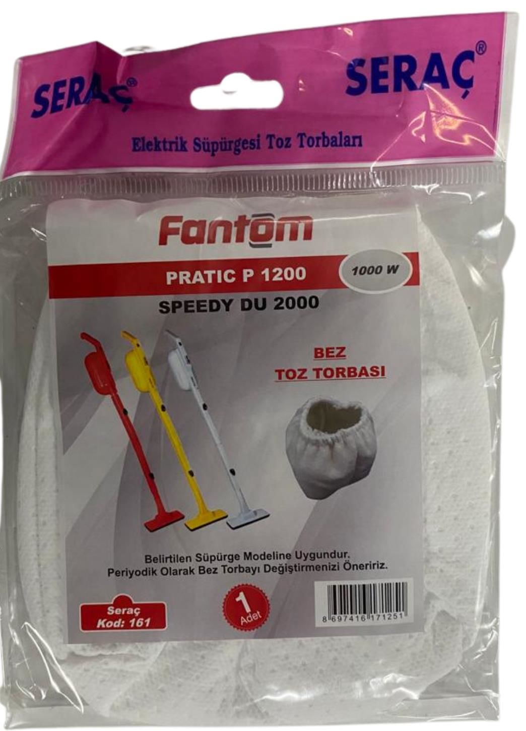 SERAÇ-FANTOM PRATİK BEZ TORBA