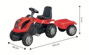 MMX-RÖMORKLU TRAKTÖR KIRMIZI