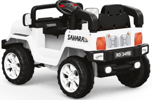 DOLU-SAHARA BEYAZ 12 V KUMANDALI AKÜLÜ ARABA