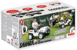 DOLU-SAHARA BEYAZ 12 V KUMANDALI AKÜLÜ ARABA