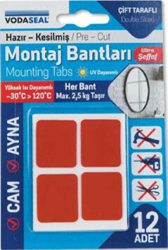 NM-VODASEAL EBATLI MONTAJ BANDI12Lİ -ŞEFFAF