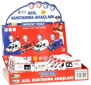 CAN-KUTUDA 8 Lİ SESLİ METAL AMBULANS*48