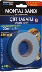 NM-ÇİFT TARAFLI MONTAJ BANDI20X3 MT.