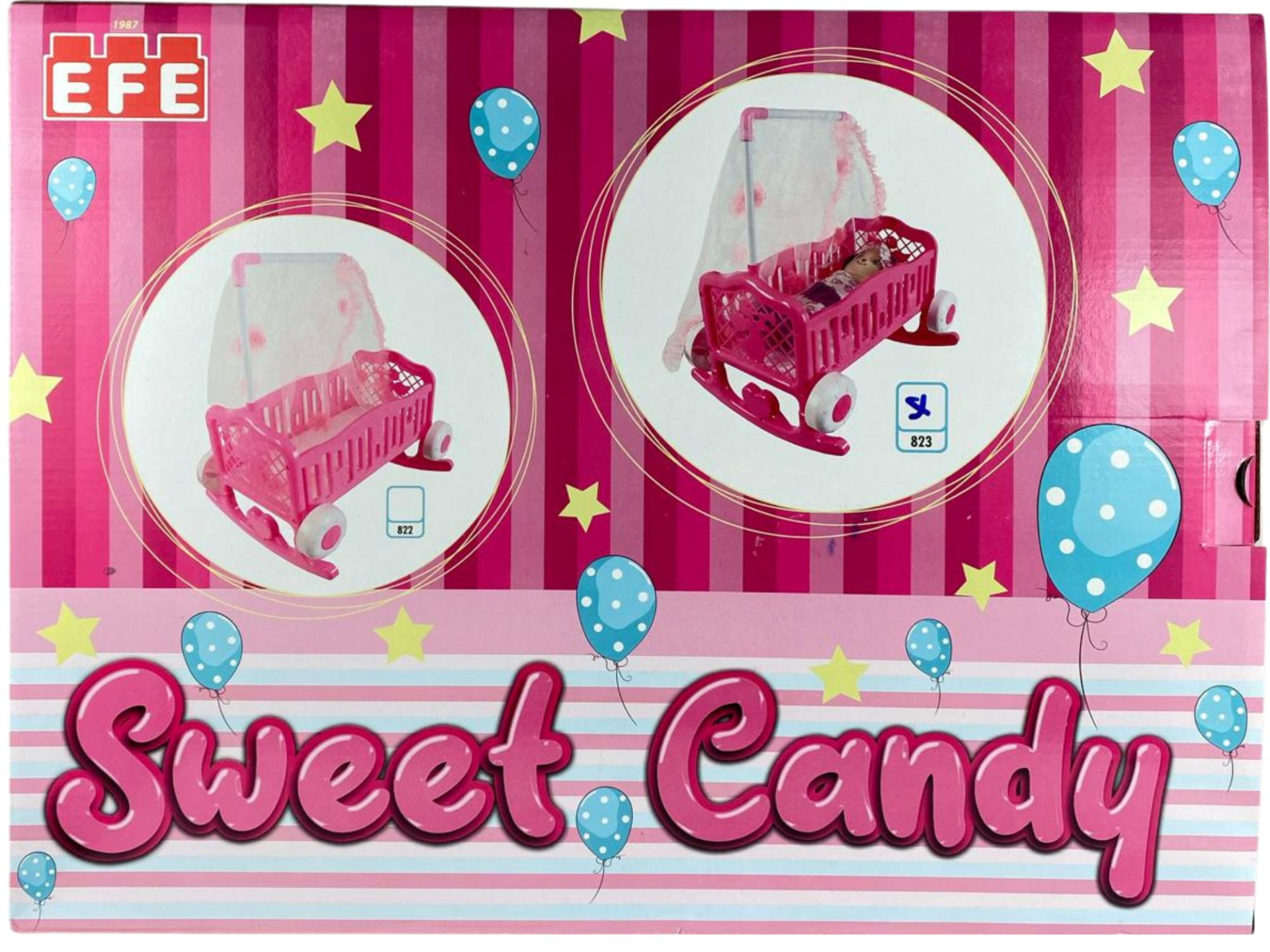 EFE-50 CM CİBİNLİK Lİ BEBEKLİ TEKERLİ*15