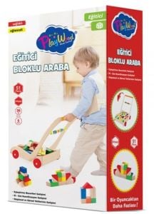 ONYIL-KUTUDA AHŞAP EĞİTİCİ BLOKLU ARABA*10
