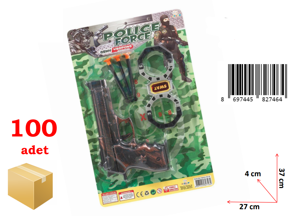 KETSAN-KÜÇÜK OKLU TABANCA*100
