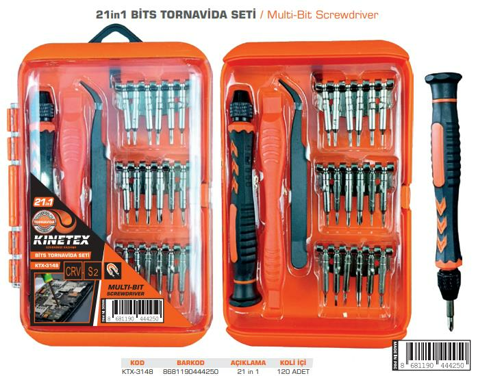 KNITEX-21 in 1 BİTS TORNAVİDA SETİ