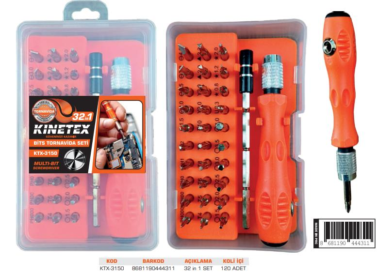 KNITEX-32 in 1 BİTS TORNAVİDA SETİ