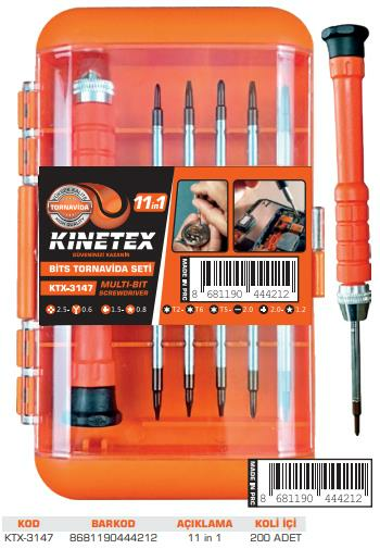 KNITEX-11 in 1 BİTS TORNAVİDA SETİ