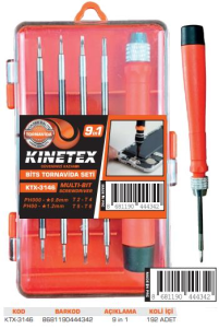KNITEX-9 in1 BİTS TORNAVİDA SETİ