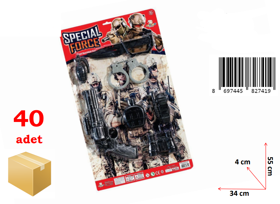 KETSAN-BÜYÜK TABANCA SETİ*40