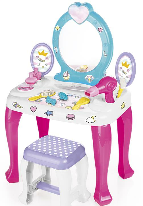 DOLU-UNICORN MAKYAJ MASASI VE TABURE SETİ