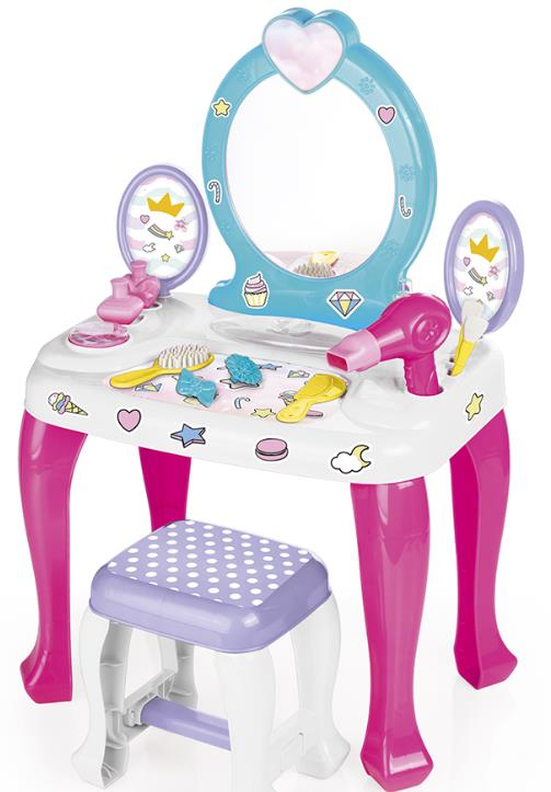 DOLU-UNICORN MAKYAJ MASASI VE TABURE SETİ