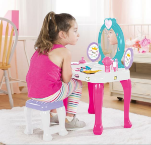 DOLU-UNICORN MAKYAJ MASASI VE TABURE SETİ