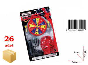 KETSAN-SPİDER MEGA MASKELİ DART SETİ*26