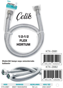 KNITEX-FLEX BORU 70 CM 1/2-1/2 KAZAN