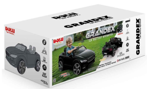 DOLU-GRANDEX SİYAH 12V KUMANDALI AKÜLÜ ARABA