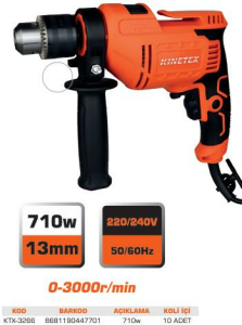 KNITEX-13 MM DARBELİ MATKAP 710 WAT