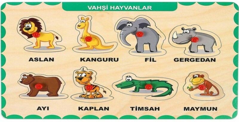 ONYIL-AHŞAP TUTMALI VAHŞİ HAYVANLAR*48