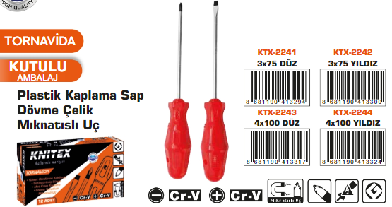 KNITEX-TORNAVİDA 3X75 YILDIZ KTX-2242