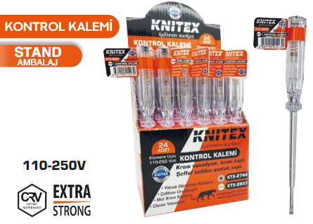 KNITEX-STANDLI KONTROL KALEMİ DÜZ KTX-2803