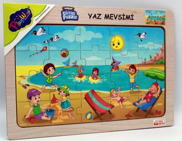 ONYIL-AHŞAP EĞİTİCİ PUZZLE / YAZ MEVSİMİ*48