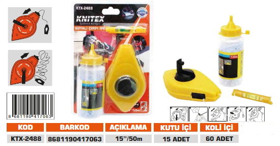 KNITEX-BOYALI ÇIRPI İPİ KTX-2488